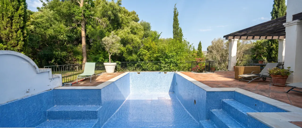 Garden pool — After